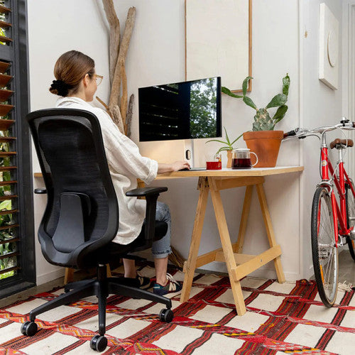 Buro Elan office chair seat slide and depth adjustment mechanism detail