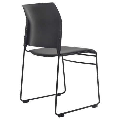 Three-quarter angle view of Buro Maxim conference chair without arms