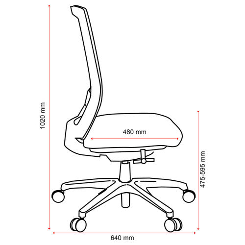Buro Mentor chair arm close-up showing height and angle adjustment with soft PU pad