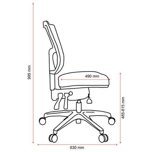 Close-up of Buro SafeTex anti-bacterial cobalt fabric on the Buro Metro II 24/7 office chair