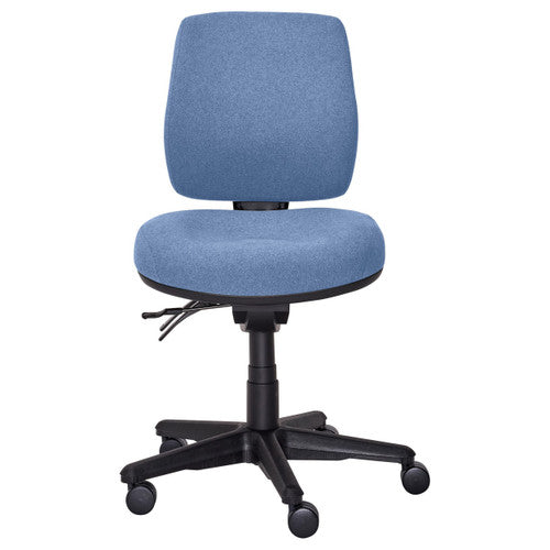 Buro Roma chair side profile showing seat slide and backrest adjustment