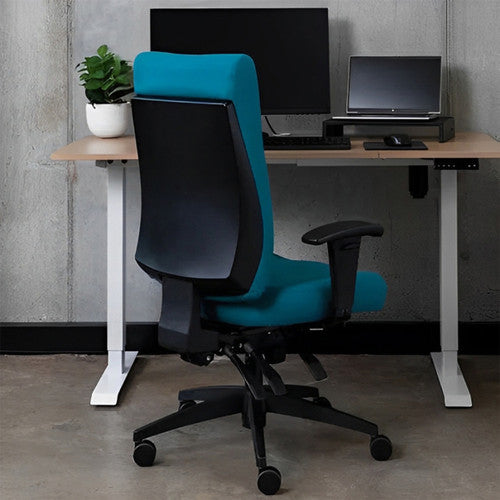 Buro Tidal High Back Chair shown at workstation in a contemporary office environment