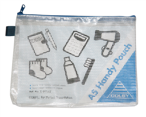 Colby C-641A5 Handy Pouch A5 PVC Zippered Blue