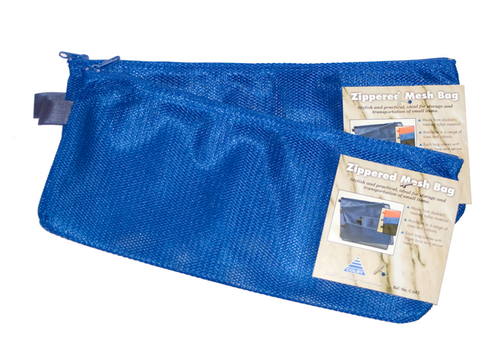 Colby C-642PC Mesh Pencil Case Nylon Zippered Blue
