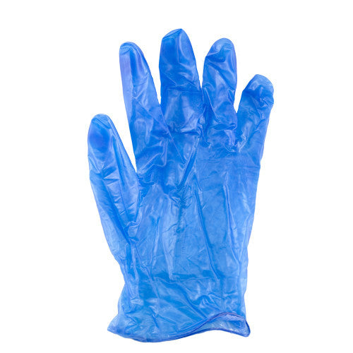 CAPRI GLOVES VINYL POWDER FREE BLUE SMALL 10 BOXES OF 100