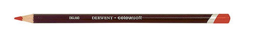 Derwent Coloursoft Pencil Blood Orange Box of 6