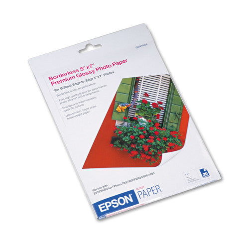Epson S041464 Premium Gloss Photo Paper 5x7in 255gsm Pack 20 Sheets