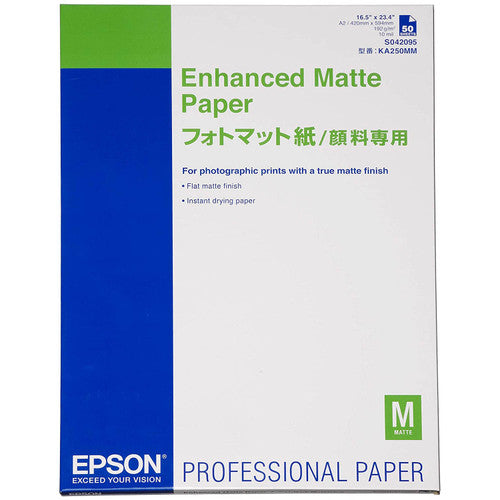 Epson S042095 Enhanced Matte Versatile Paper A2 192gsm Pack 50 Sheets