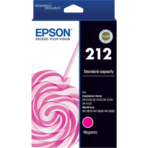 Epson C13T02R392 212 Standard Capacity Ink Magenta