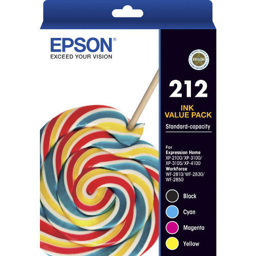 Epson C13T02R692 212 Standard Capacity Ink Value Pack