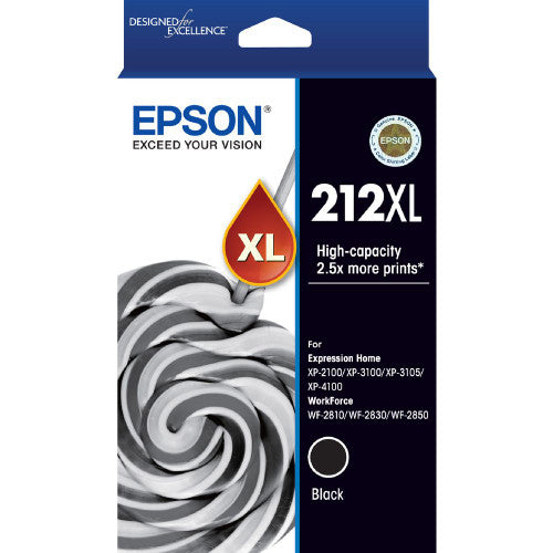Epson C13T02X192 212XL High Capacity Ink Black