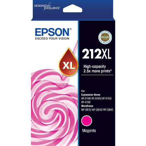 Epson C13T02X392 212XL High Capacity Ink Magenta