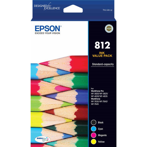 Epson C13T05D692 812 Standard Capacity Durabrite Ultra Ink Value Pack