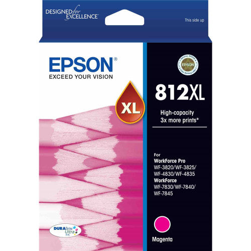 Epson C13T05E392 812XL High Capacity Durabrite Ultra Ink Magenta