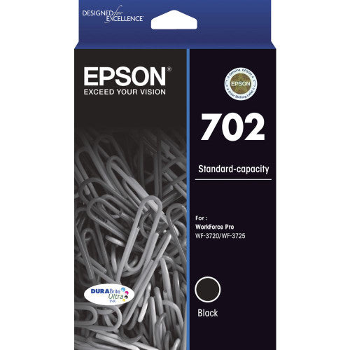 Epson C13T344192 702 Standard Yield Durabrite Ultra Ink Black