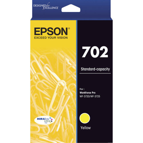 Epson C13T344492 702 Standard Yield Durabrite Ultra Ink Yellow