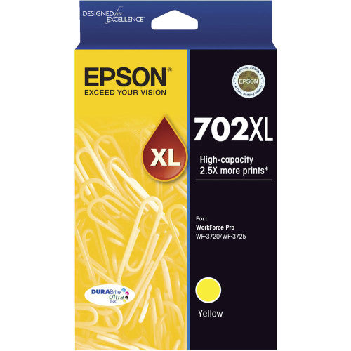 Epson C13T345492 702XL High Yield Durabrite Ultra Ink Yellow