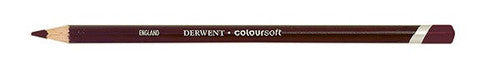 Derwent Coloursoft Pencil Cranberry Box of 6