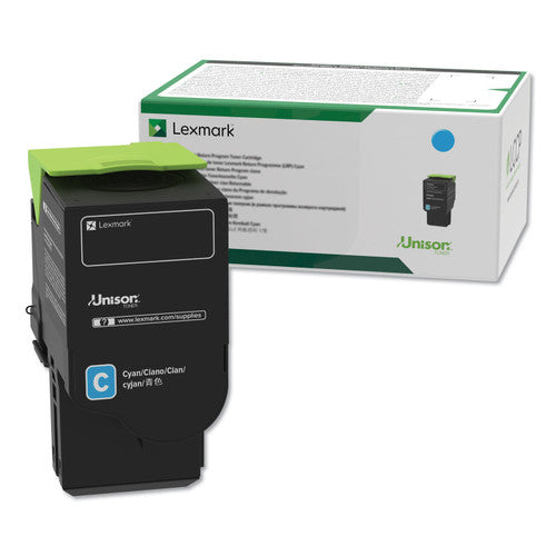Lexmark C236HC0 High Yield Cyan Toner Cartridge 2300 Pages