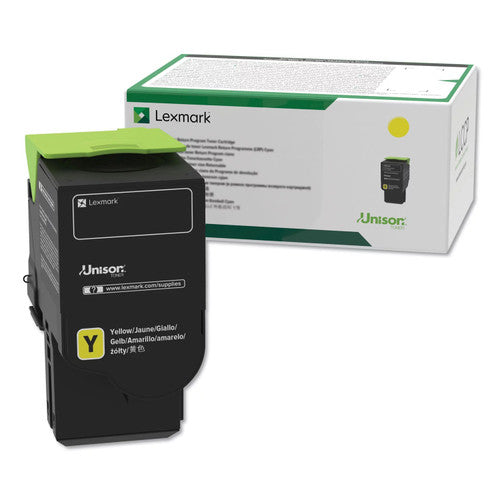 Lexmark C236HY0 High Yield Yellow Toner Cartridge 2300 Pages