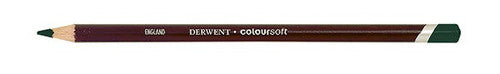 Derwent Coloursoft Pencil Dark Green Box of 6