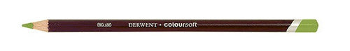 Derwent Coloursoft Pencil Lime Green Box of 6