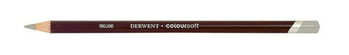 Derwent Coloursoft Pencil White Grey Box of 6