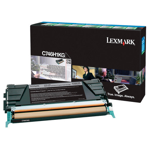 Lexmark C746H1KG High Yield Black Toner Cartridge 12000 Pages