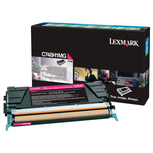 Lexmark C748H1MG High Yield Magenta Toner Cartridge 10000 Pages