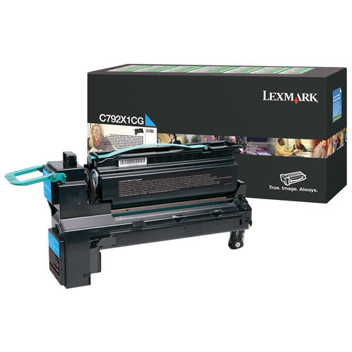 Lexmark C792X1CG Extra High Yield Cyan Toner Cartridge 20000 Pages