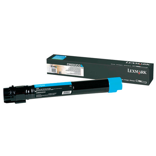 Lexmark C950X2CG Extra High Yield Cyan Toner Cartridge 22000 Pages