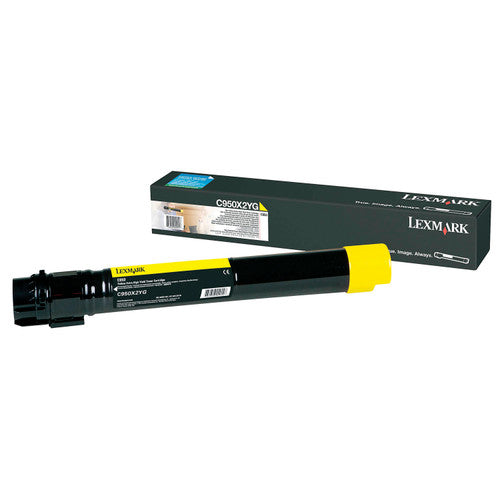 Lexmark C950X2YG Extra High Yield Yellow Toner Cartridge 22000 Pages