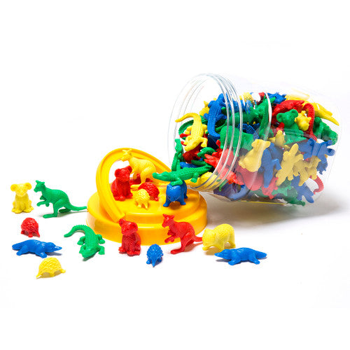Learning Can Be Fun Counters Australian Animal Jar of 120