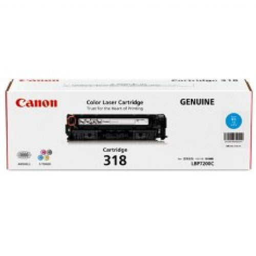 Canon CART318C Laser Toner Cartridge 2400 Pages Cyan