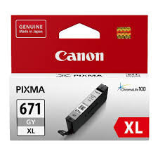 Canon CLI671XLGY Ink Cartridge High Yield 3350 Pages Grey