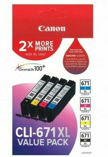 Canon CLI671XLVP Ink Cartridge Value Pack