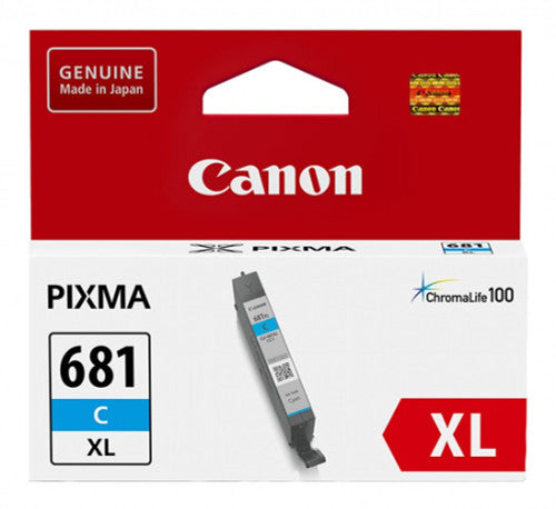 Canon CLI681XLC High Yield Ink Cartridge 515 Pages Cyan