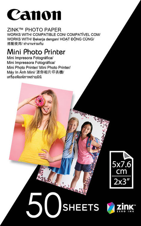 Canon MPPP50 Mini Photo Printer Paper 5 x 7.6cm 50 Sheets