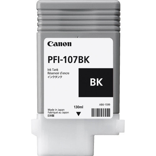 Canon PFI107BK High Yield Ink Cartridge Black