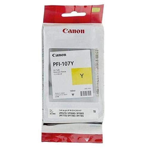Canon PFI107Y Ink Cartridge 130ml Yellow