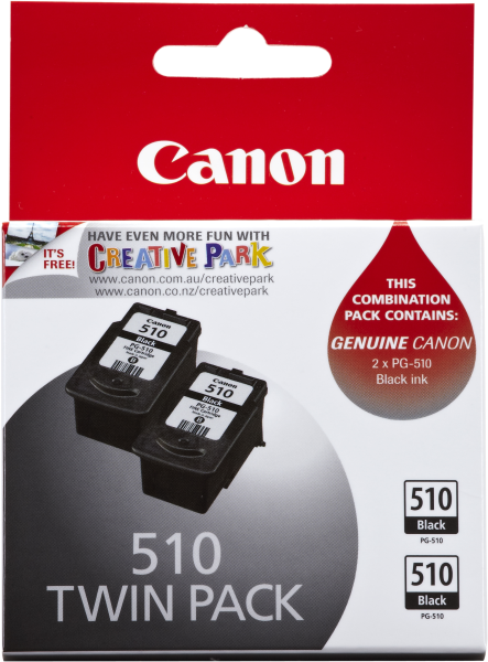 Canon PG510-Twin Ink Cartridge Twin Pack 220x2 Pages Black