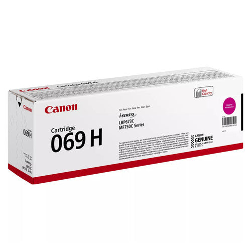 Canon 069H High Yield Toner Cartridge Magenta 5500 Pages