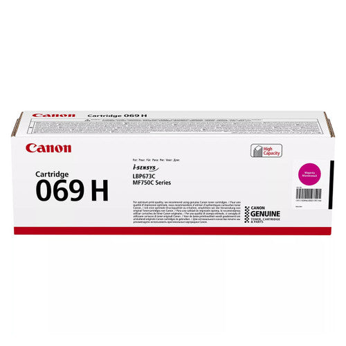 Canon 069H High Yield Toner Cartridge Magenta 5500 Pages