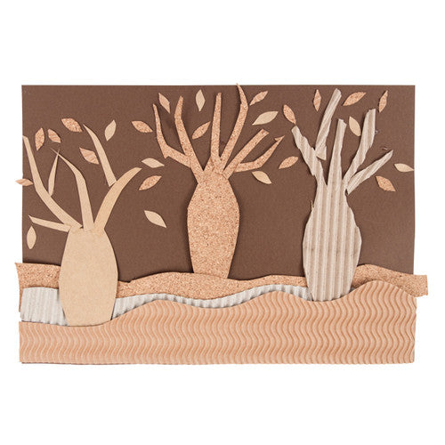 Creative School Supply Natural Corrugated Card A4 Pack of 20