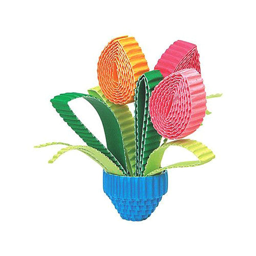 Creative School Supply Coloured Corrugated Strips Assorted Pack of 56