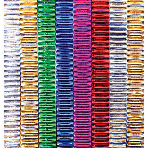 Creative School Supply Metallic Corrugated Strips Assorted Pack of 56