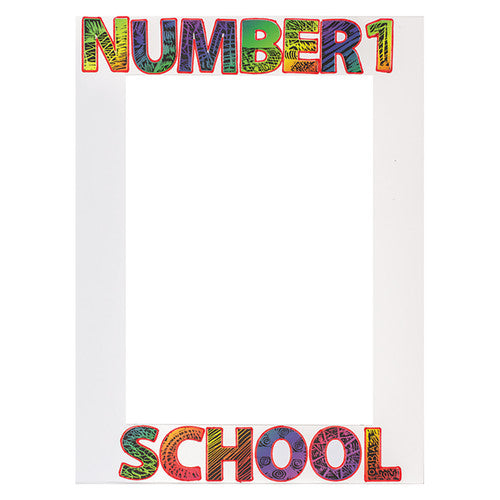 Creative School Supply Pre-Cut Cardboard Mounts Black and White A4 Pack of 10