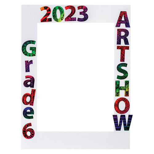 Creative School Supply Pre-Cut Cardboard Mounts Black and White A4 Pack of 10