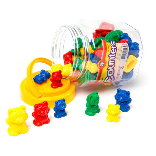 Learning Can Be Fun Counters Bear Jar of 48
