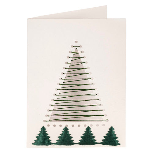 Creative School Supply Christmas Cut-Out Threading Cards Pack of 10